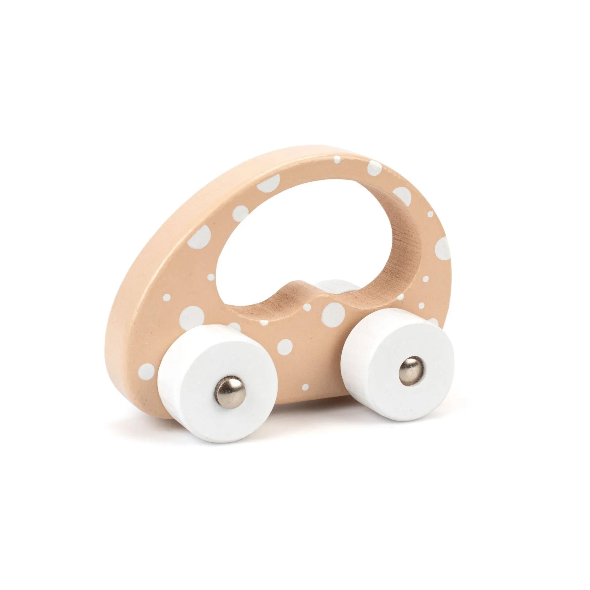 Baby&More Chunky Wooden Toy Car - 12 Months + Yellow Pink Peach Toys & Games > Toys > Play Vehicles > Toy Cars > Wooden Toy Cars emmy-jane-boutique.myshopify.com