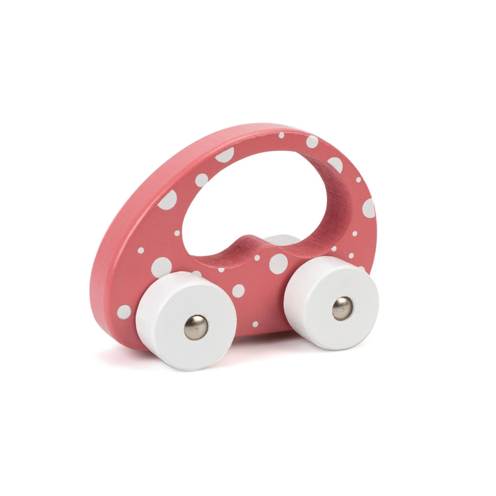 Baby&More Chunky Wooden Toy Car - 12 Months + Yellow Pink Peach Toys & Games > Toys > Play Vehicles > Toy Cars > Wooden Toy Cars emmy-jane-boutique.myshopify.com