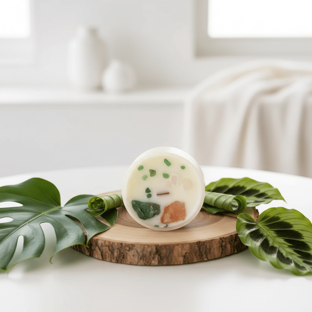 Crystal Candles - Chakra - Scented Soy Wax Jar Candles Infused With Gemstones