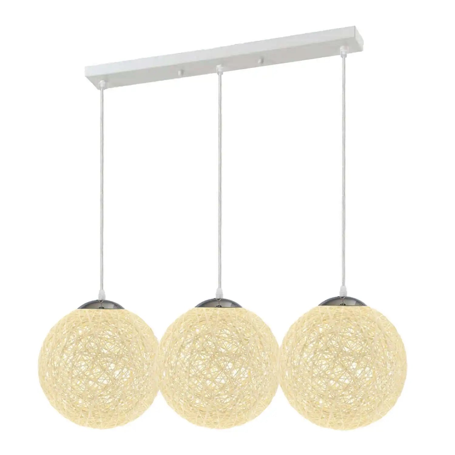 LEDSone Cream Rattan Wicker Pendant Light Hanging Decoration Lamp Home & Garden > Lighting > Lighting Fixtures > Ceiling Light Fixtures > Bamboo Ceiling Lights > Cream Ceiling Lights > Pendant Lights > Bamboo Lights emmy-jane-boutique.myshopify.com