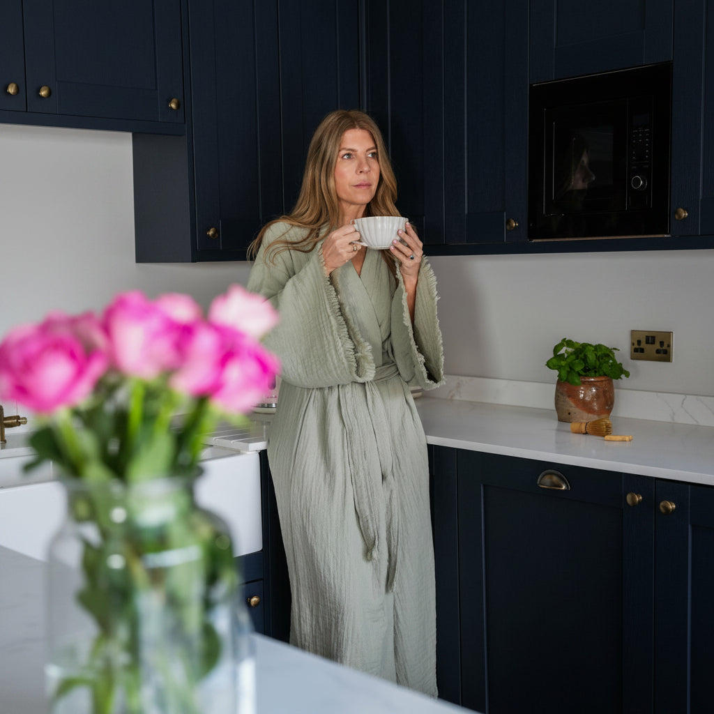 organic cotton robe