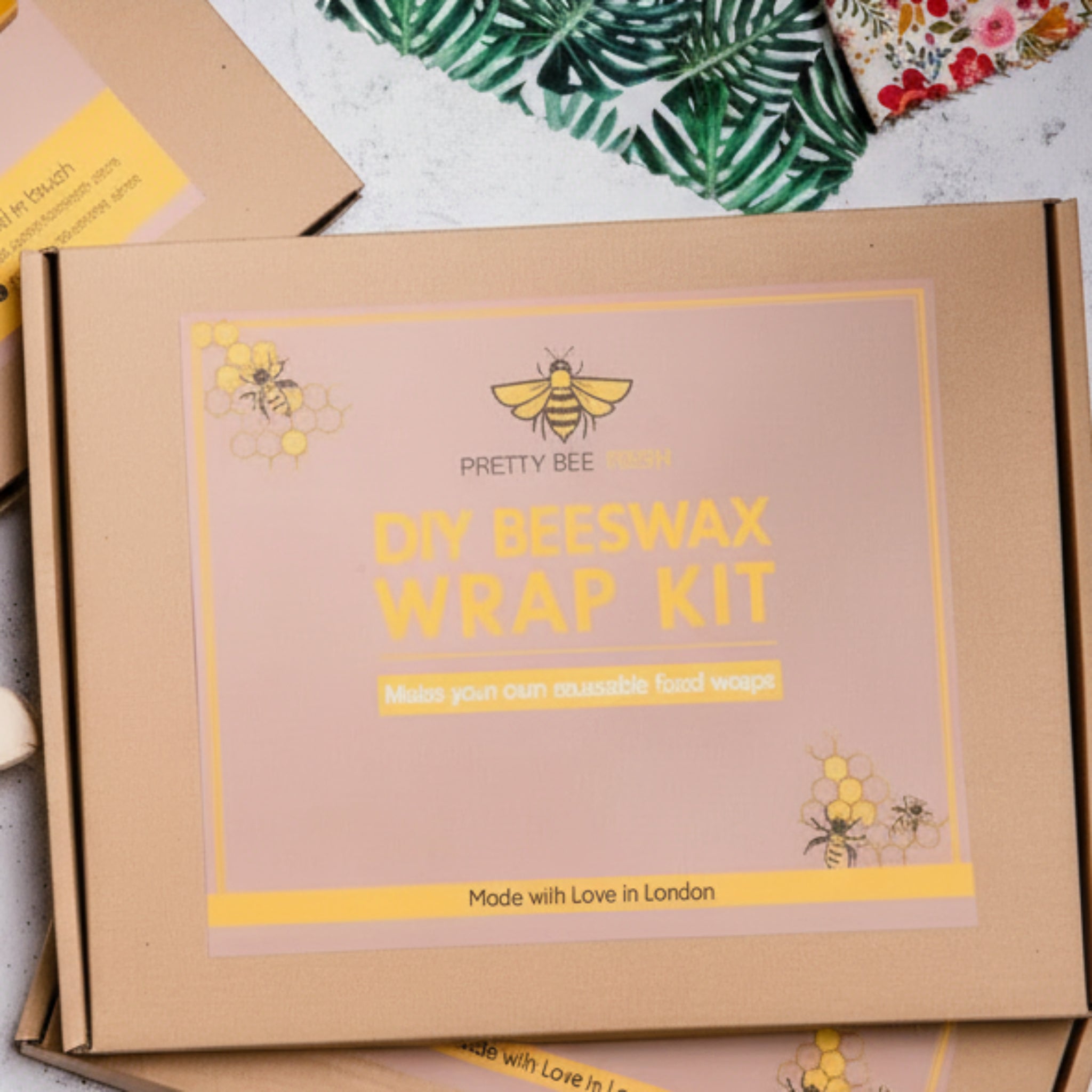 Pretty Bee Fresh Pretty Bee Fresh - Eco Friendly Plastic Free DIY Beeswax Wrap Kit - Gift Set 505370 - Arts & Entertainment > Hobbies & Creative Arts > Arts & Crafts > Art & Craft Kits > Beeswax Wrap Kits emmy-jane-boutique.myshopify.com