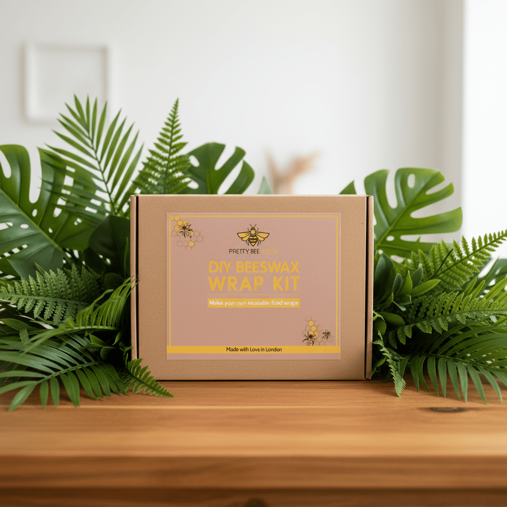 Pretty Bee Fresh - Eco Friendly Plastic Free DIY Beeswax Wrap Kit - Gift Set