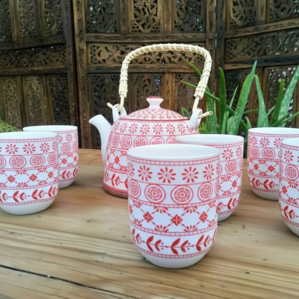 Emmy Jane Herbal Teapot Set with Cups - Ceramic - 6 Designs - Great House Warming Gift Home & Garden > Kitchen & Dining > Tableware > Coffee & Tea Sets > Herbal Teapot Sets emmy-jane-boutique.myshopify.com