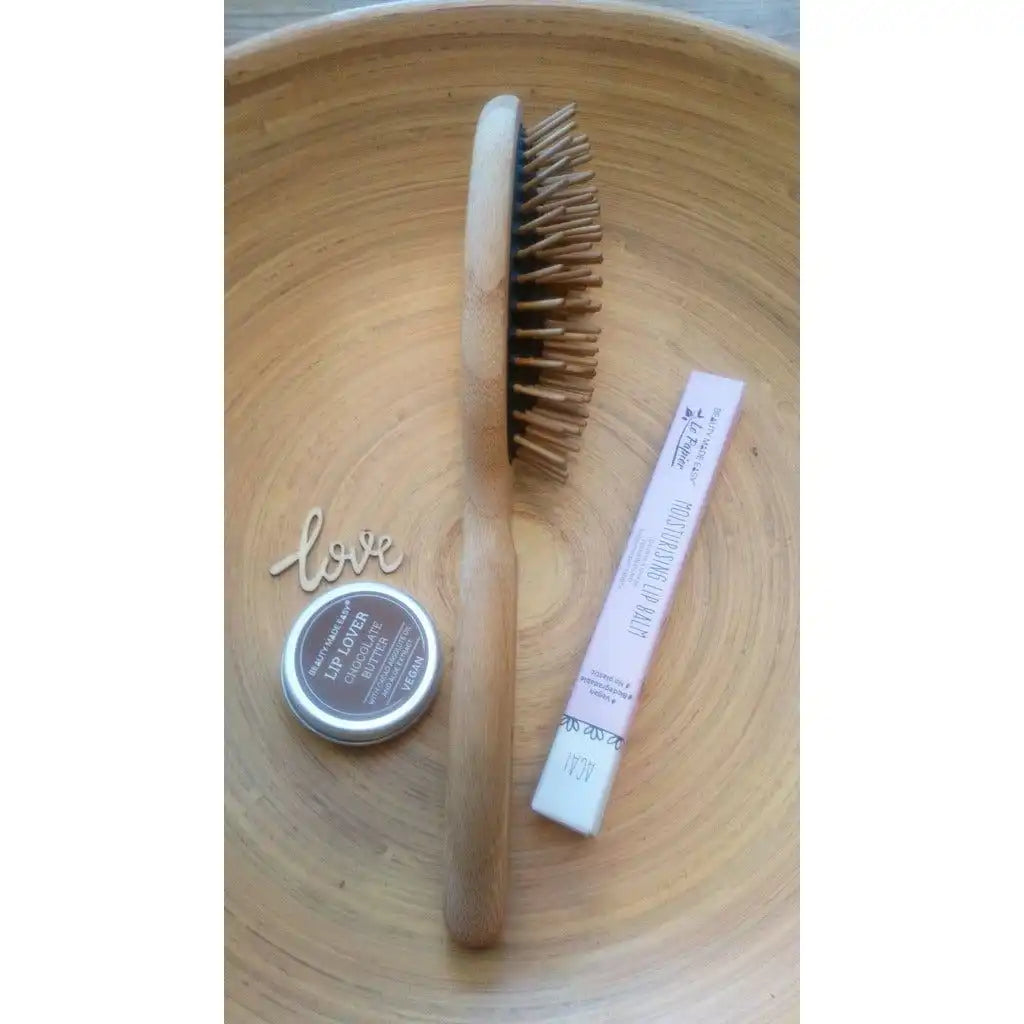 ecoLiving ecoLiving - Eco Friendly Vegan Sustainable Bamboo Wooden Hairbrush 487 - Health & Beauty > Personal Care > Hair Care > Hair Styling Tools > Combs & Brushes > Eco-Friendly Wooden Brushes emmy-jane-boutique.myshopify.com