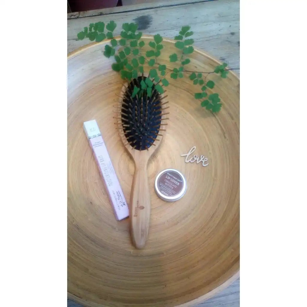 ecoLiving ecoLiving - Eco Friendly Vegan Sustainable Bamboo Wooden Hairbrush 487 - Health & Beauty > Personal Care > Hair Care > Hair Styling Tools > Combs & Brushes > Eco-Friendly Wooden Brushes emmy-jane-boutique.myshopify.com