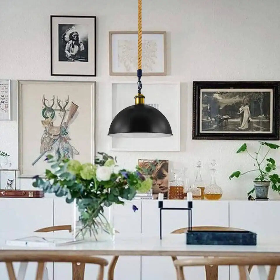 LEDSone Dome Hemp Rope Pendant Ceiling Light Home & Garden > Lighting > Lighting Fixtures > Ceiling Light Fixtures > Hanging Pendant Lights > Dome Lights > Hemp Rope Lights > Pendant Ceiling Lights emmy-jane-boutique.myshopify.com