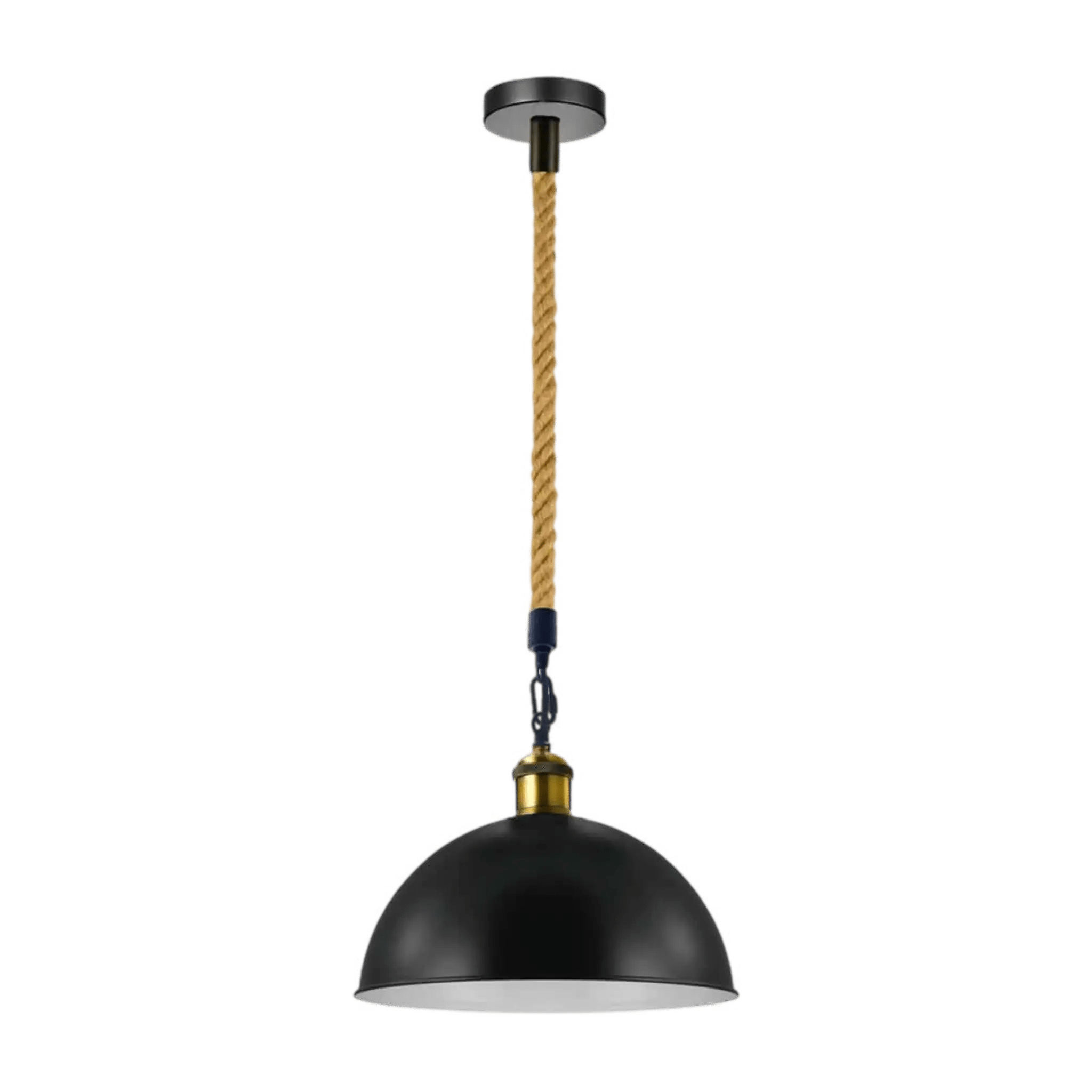 LEDSone UK Ltd Ceiling Lights Black Metal Ceiling Pendant Light Hemp Rope Home & Garden > Lighting > Lighting Fixtures > Ceiling Light Fixtures > Ceiling Lights Black > Metal Ceiling Lights > Pendant Lights > Hemp Rope Lights emmy-jane-boutique.myshopify.com