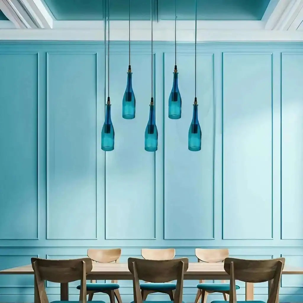 LEDSone Ceiling Loft Wine Bottle Pendant Light Chandeliers E27 Home & Garden > Lighting > Lighting Fixtures > Ceiling Light Fixtures > Ceiling Lights > Pendant Lights > Glass Bottle Lights emmy-jane-boutique.myshopify.com