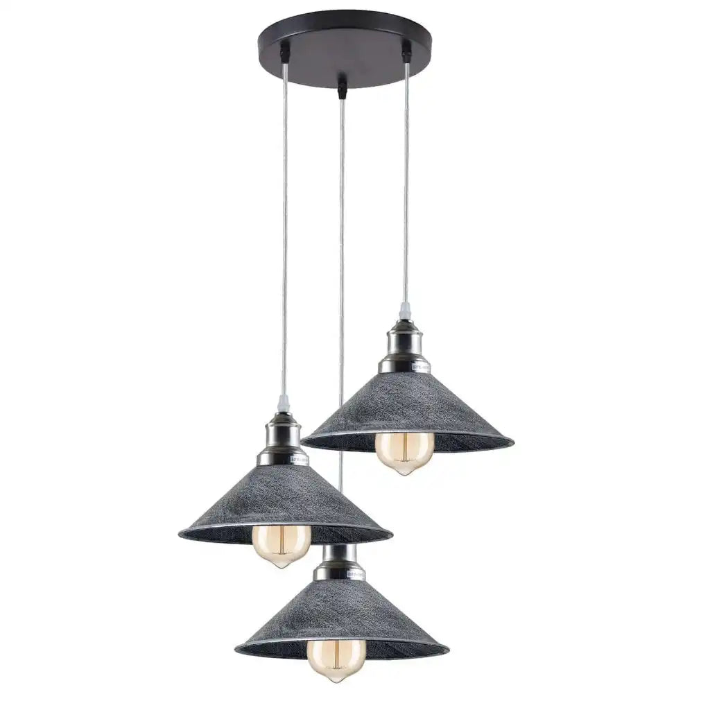 LEDSone Pendant Light Industrial Vintage Hanging Lamp - 3 Cluster Ceiling Light Home & Garden > Lighting > Lighting Fixtures > Ceiling Light Fixtures emmy-jane-boutique.myshopify.com