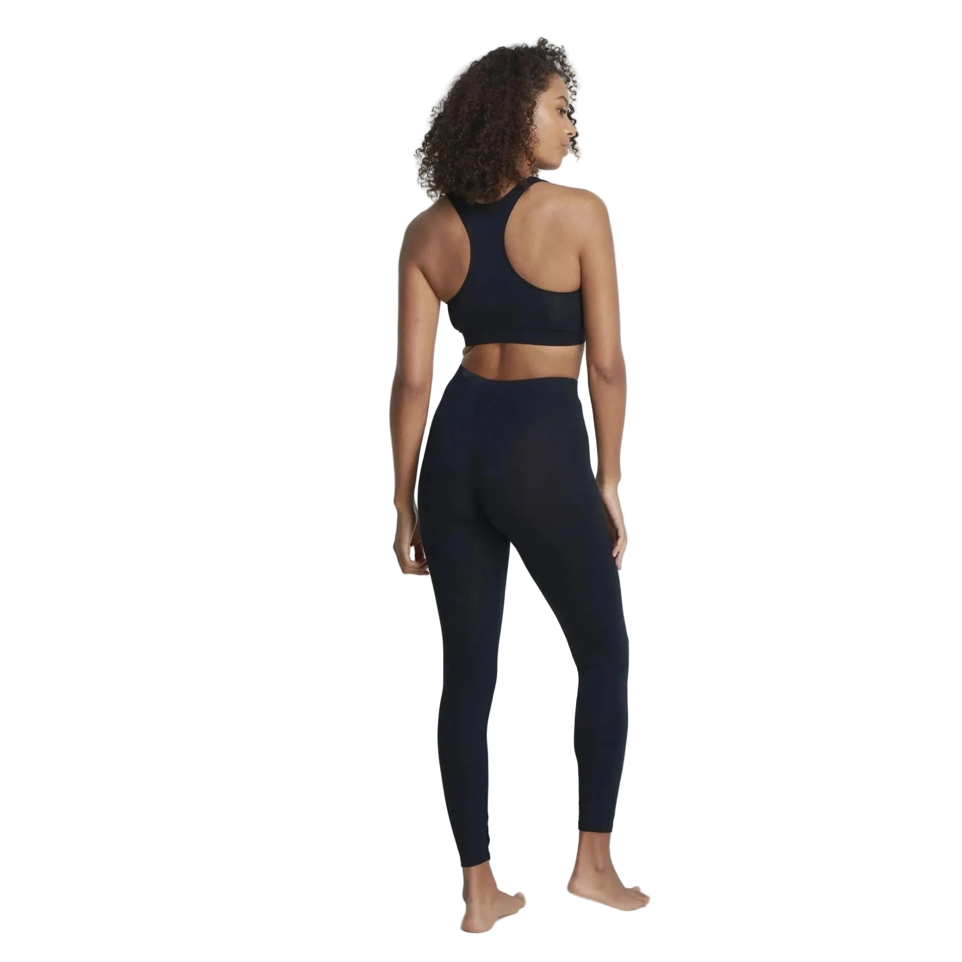 full-length black modal leggings