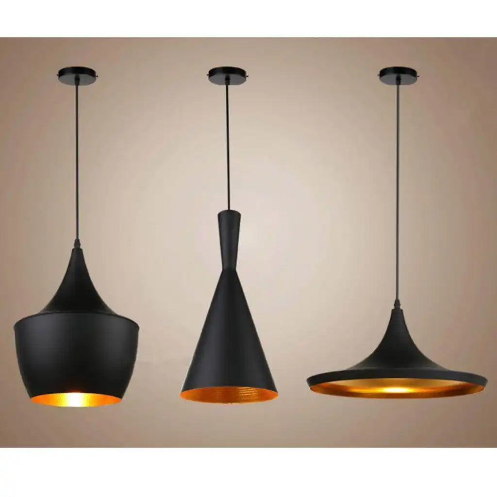 LEDSone Vintage Golden Interior Ceiling Pendant Light Home & Garden > Lighting > Lighting Fixtures > Ceiling Light Fixtures > Black Ceiling Lights > Black and Gold Metal Ceiling Lights > Modern Pendant Lights Black emmy-jane-boutique.myshopify.com