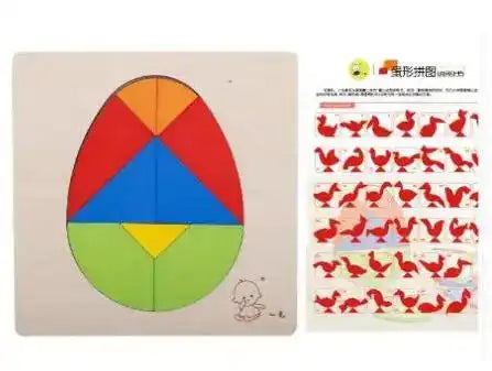 Emmy Jane Wooden Puzzles - Educational Math Tangram Game Toys & Games > Puzzles > Wooden & Pegged Puzzles emmy-jane-boutique.myshopify.com