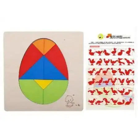 Emmy Jane Wooden Puzzles - Educational Math Tangram Game Toys & Games > Puzzles > Wooden & Pegged Puzzles emmy-jane-boutique.myshopify.com