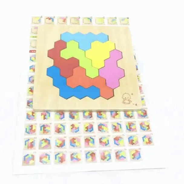 Emmy Jane Wooden Puzzles - Educational Math Tangram Game Toys & Games > Puzzles > Wooden & Pegged Puzzles emmy-jane-boutique.myshopify.com
