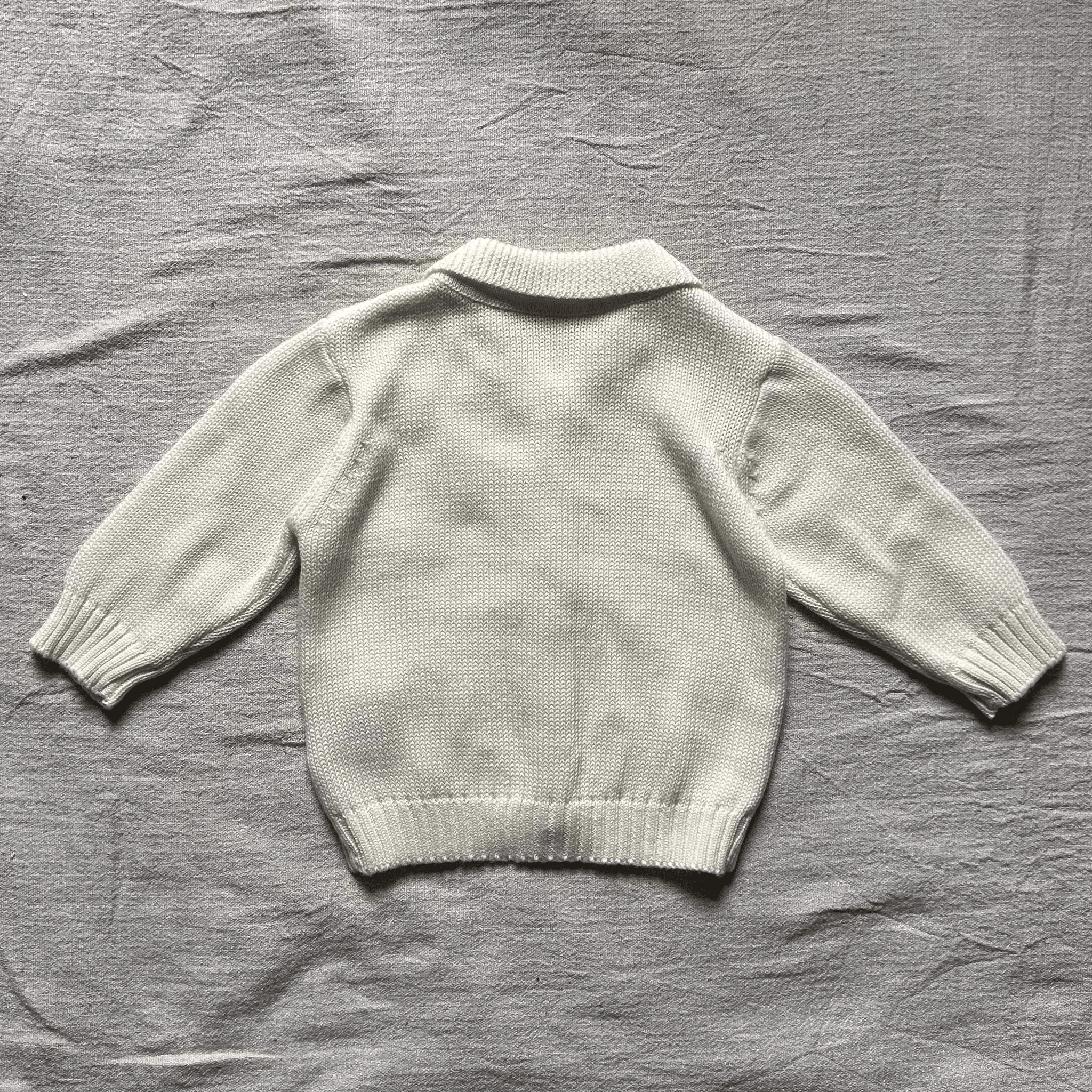 collared baby cardigan