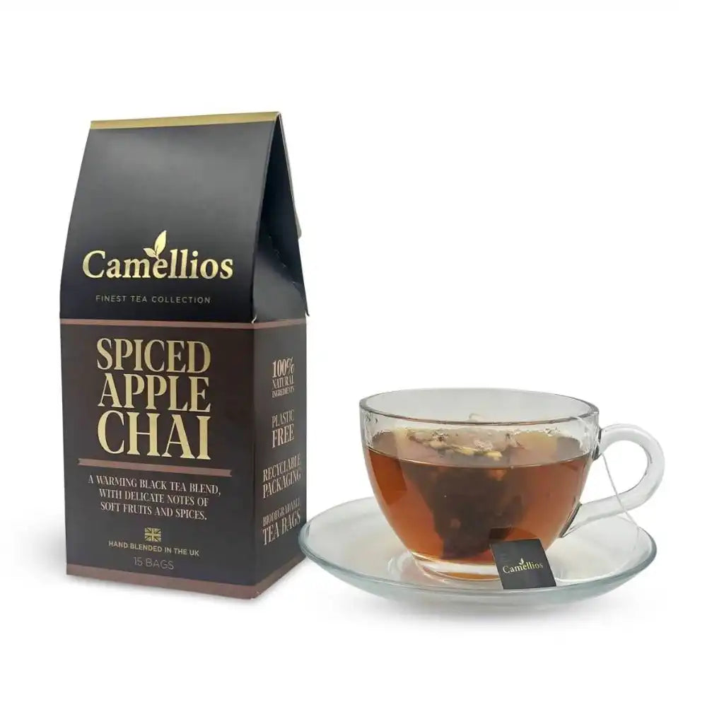 Camellios Tea Gift Box - 3 Exotic Tea Blends - Eco-Friendly & Plastic-Free Food, Beverages & Tobacco > Beverages > Tea & Infusions > Herbal Teas > Herbal Tea Gift Set > Tea Gift Box > 3 Exotic Tea Blends > Eco-Friendly & Plastic-Free Teas emmy-jane-boutique.myshopify.com