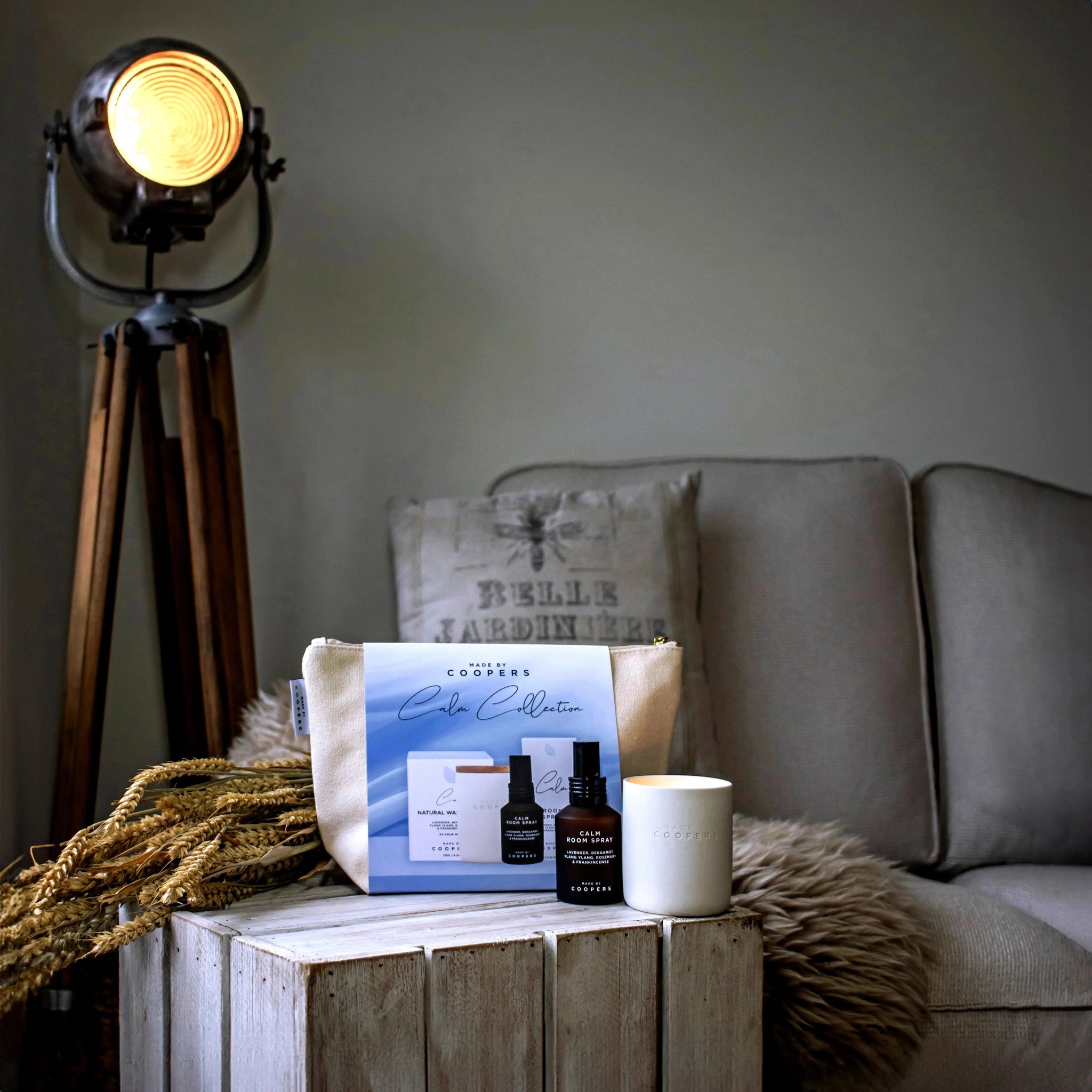 Made By Coopers Calm Collection Gift Set - Calm Aromatherapy Candle & Room Spray Home & Garden > Decor > Home Fragrances > Candles > Candle Gift Sets > Calm Collection Gift Set > Calm Aromatherapy Candle & Room Spray emmy-jane-boutique.myshopify.com