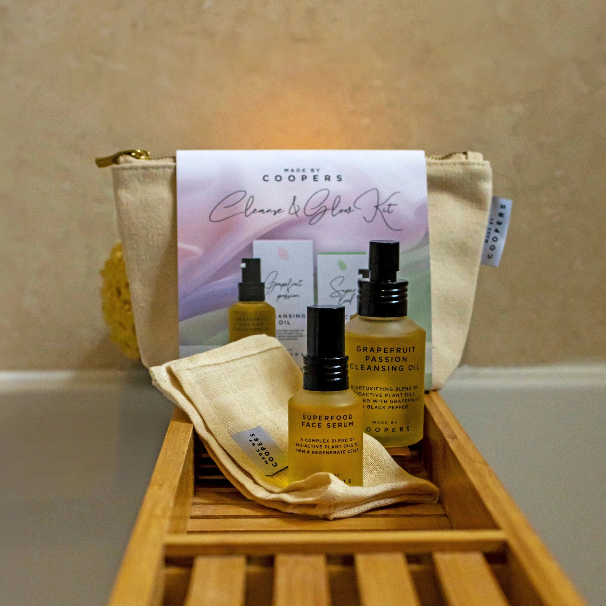 Made By Coopers Skincare Gift Set- Natural Cleanse & Glow Kit Health & Beauty > Personal Care > Cosmetics > Skin Care > Lotion & Moisturizer > Skin Care Kits > Skincare Gift Sets > Natural Skincare Gift Set emmy-jane-boutique.myshopify.com