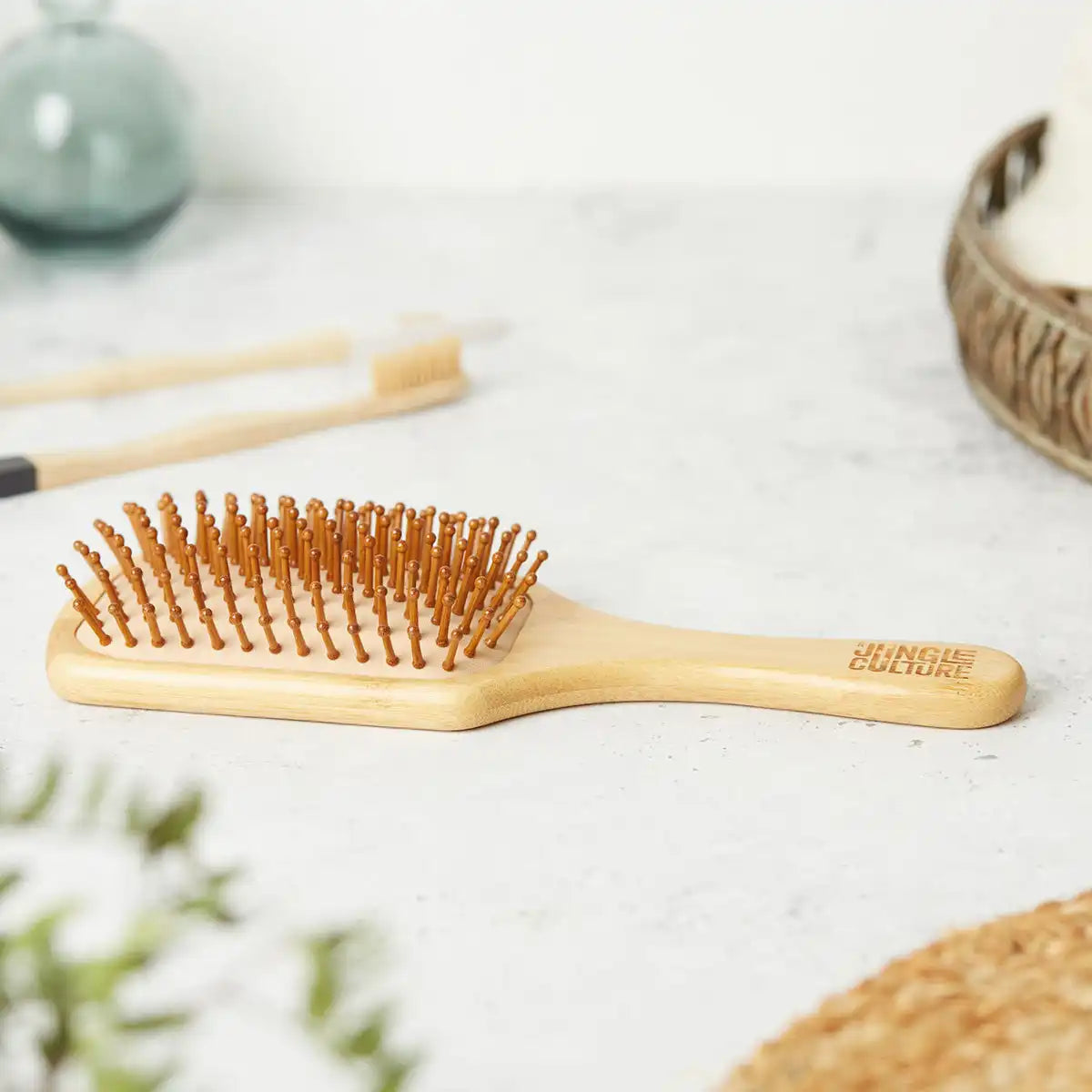 Jungle Culture Sustainable Wooden Hair Brushes - Bamboo Hairbrush Health & Beauty > Personal Care > Haircare > Hair Styling Tools > Combs & Brushes > Hair Brushes > Sustainable Wooden Hair Brushes > Bamboo Hairbrushes > Plastic-Free Hair Brushes > Eco-Friendly Hairbrushes emmy-jane-boutique.myshopify.com
