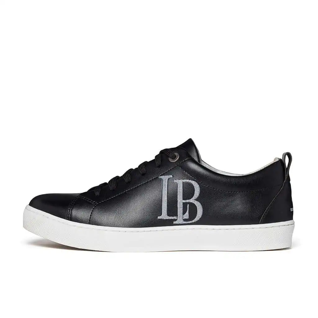LaBante London Vegan Leather Trainers - LB Black Apple Leather Sneakers for Women Apparel & Accessories > Shoes > Womens Sneakers > Vegan Leather Trainers > LB Black Apple Leather Sneakers for Women emmy-jane-boutique.myshopify.com