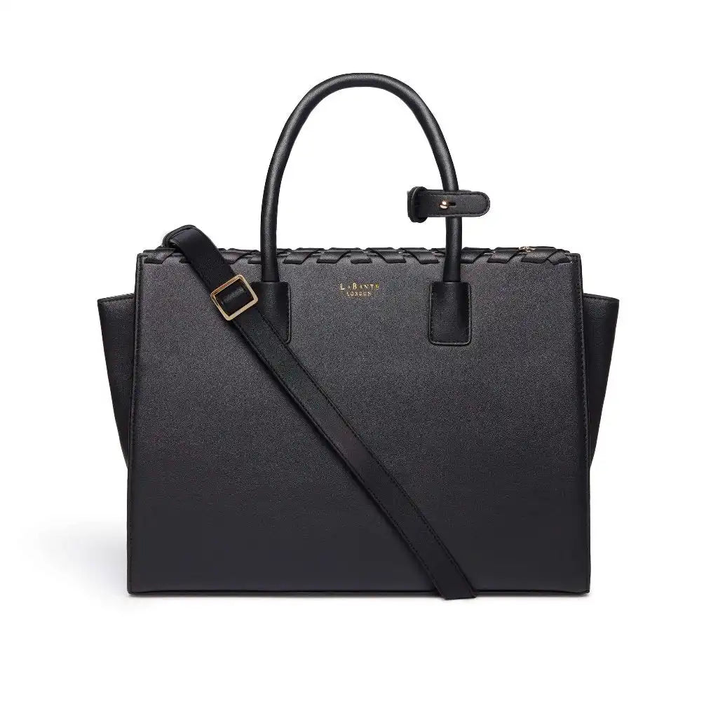 LaBante London Sheila Vegan Laptop Bag - Black Luggage & Bags > Briefcases > Laptop Bags > emmy-jane-boutique.myshopify.com
