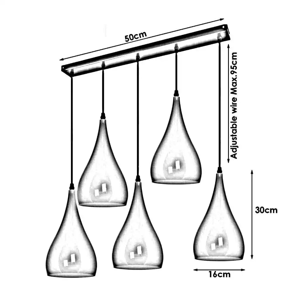 LEDSone Green 5 Outlet Ceiling Light Fixture - Hanging Pendant Lighting Home & Garden > Lighting > Lighting Fixtures > Ceiling Light Fixtures emmy-jane-boutique.myshopify.com