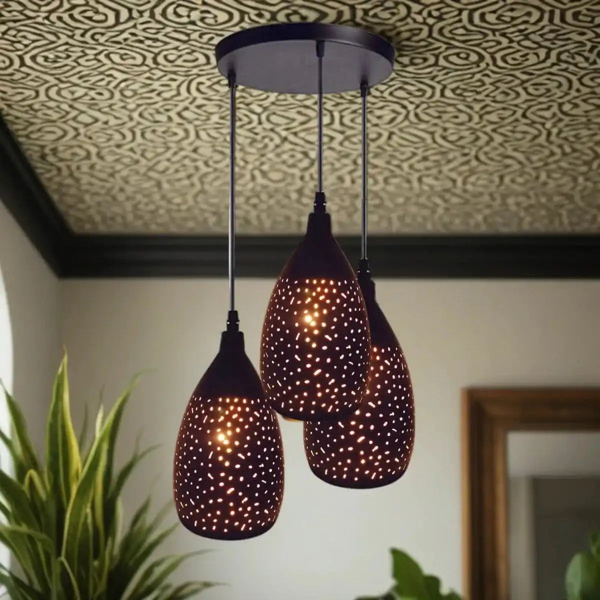 LEDSone Modern Design Ceiling 3 Pendant Shade Light Set Home & Garden > Lighting > Lighting Fixtures > Ceiling Light Fixtures > 3 Ceiling lamp Pendant Cluster Light emmy-jane-boutique.myshopify.com