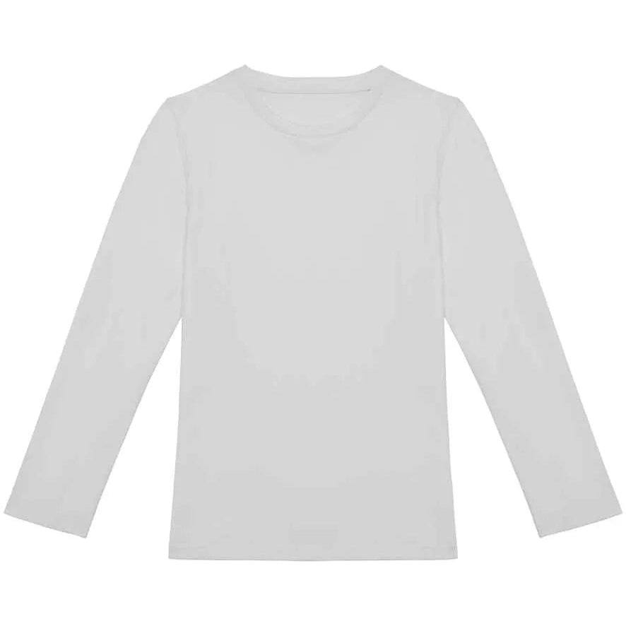 White long-sleeve shirt on a white background