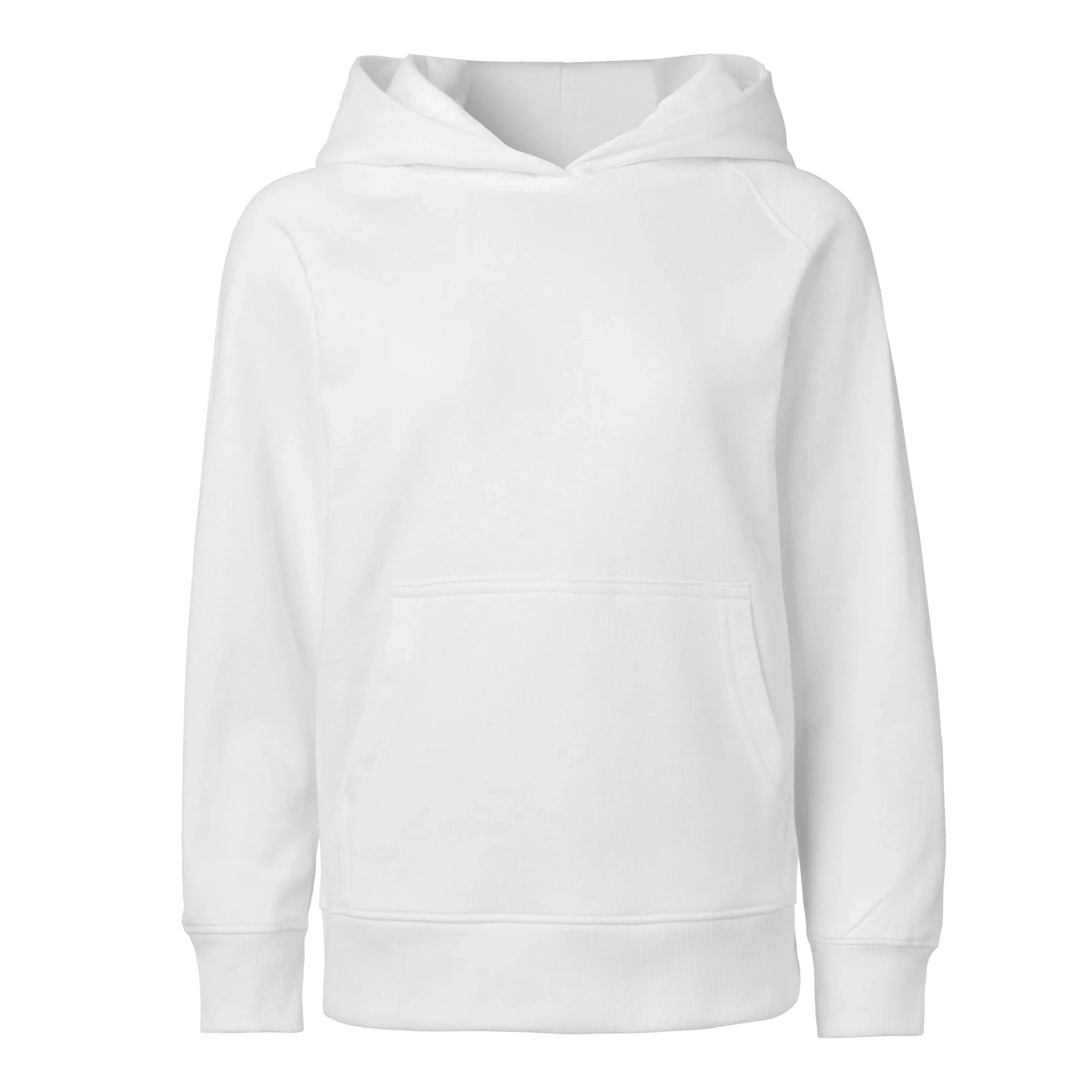 White hoodie on a white background