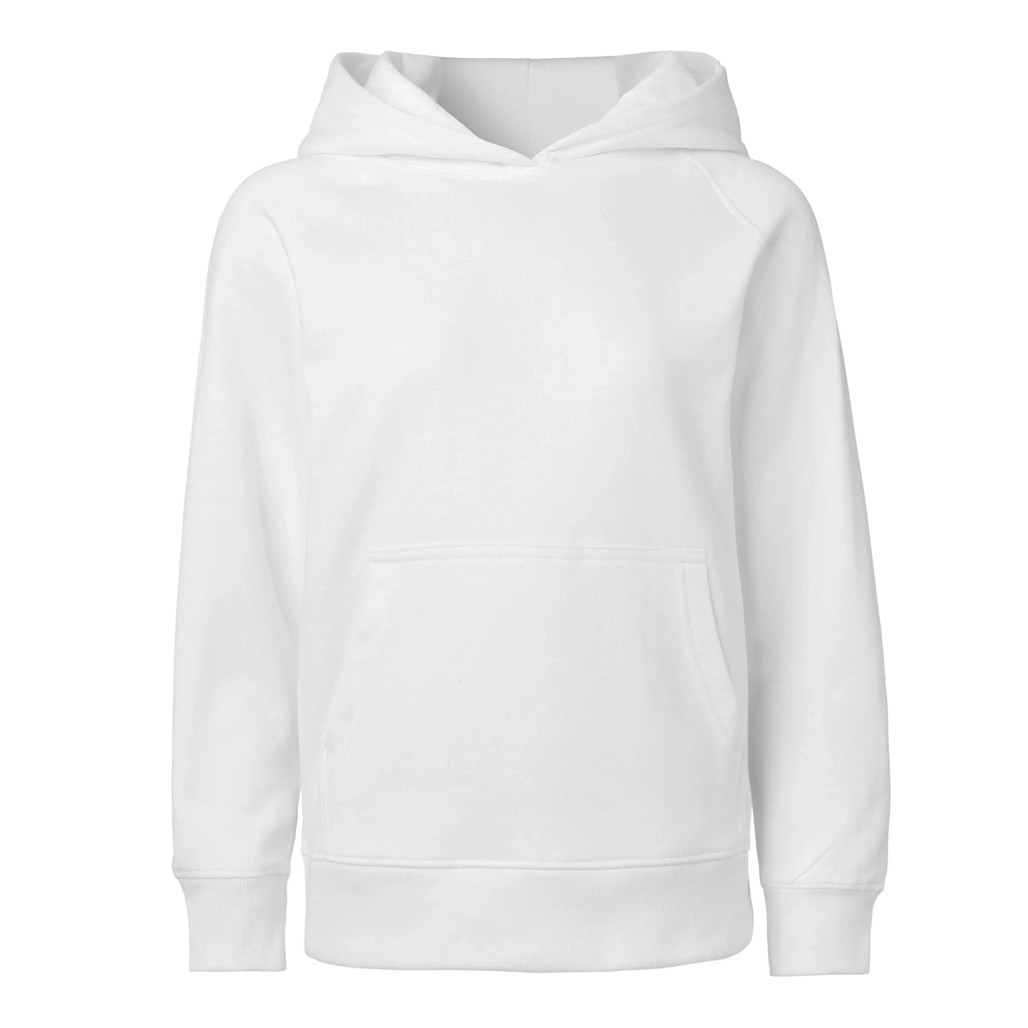 White hoodie on a white background