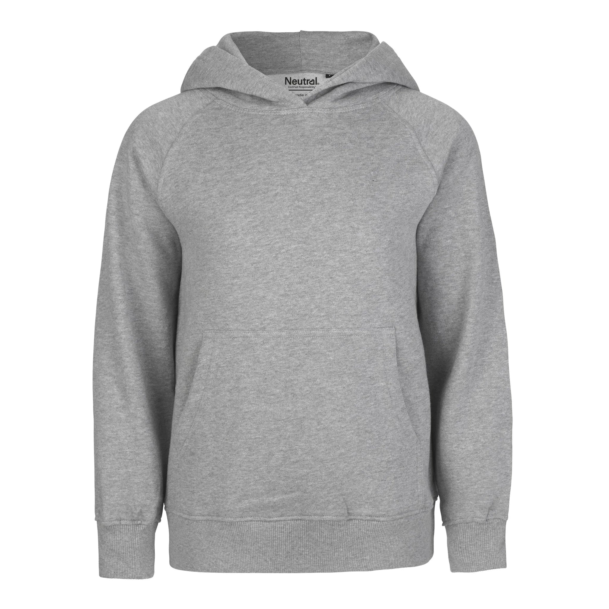 Gray hoodie on a white background