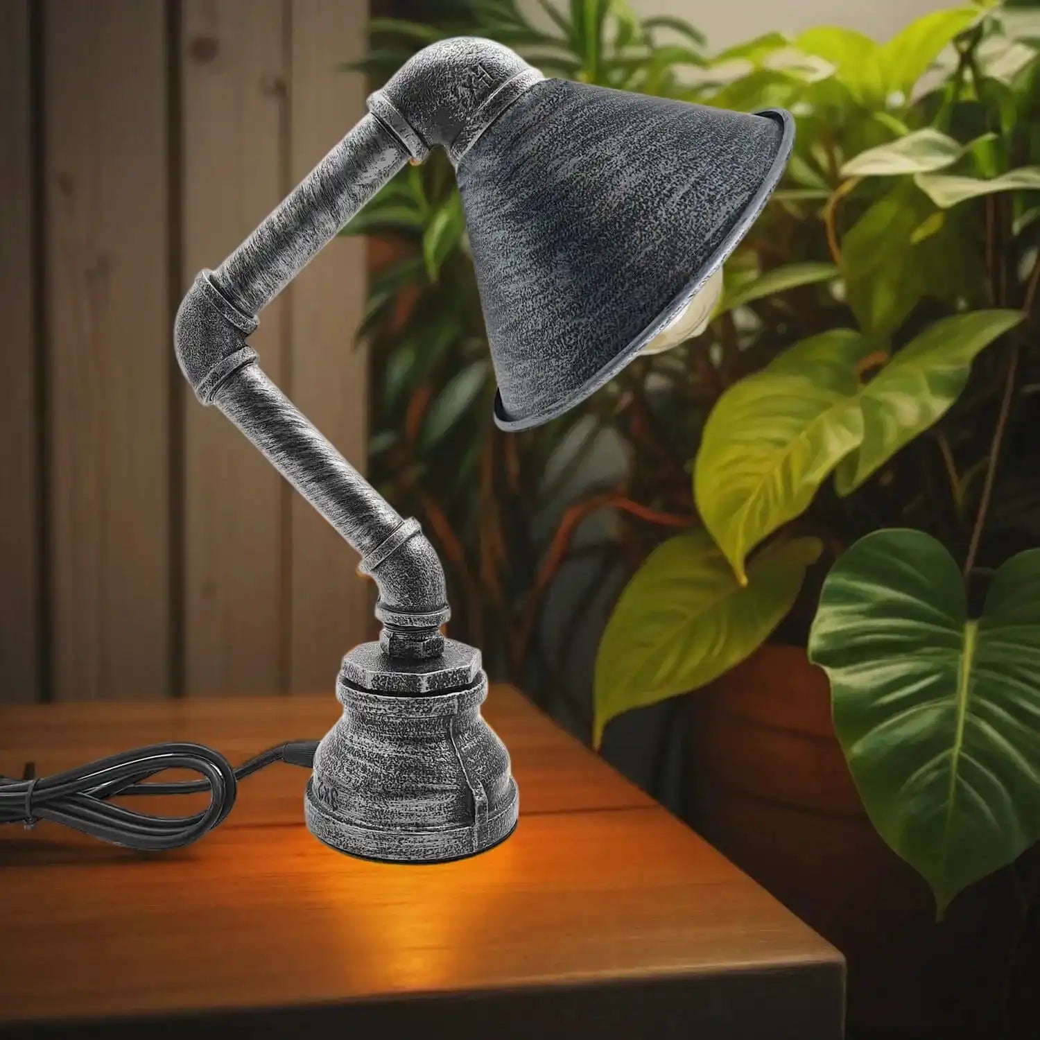 LEDSone Retro Industrial Steampunk Pipe Bedside Plug in Table Lamp Home & Garden > Lighting > Lamps > Retro Industrial Lamps > Steampunk Pipe Lamp > Bedside Plug in Table Lamp emmy-jane-boutique.myshopify.com