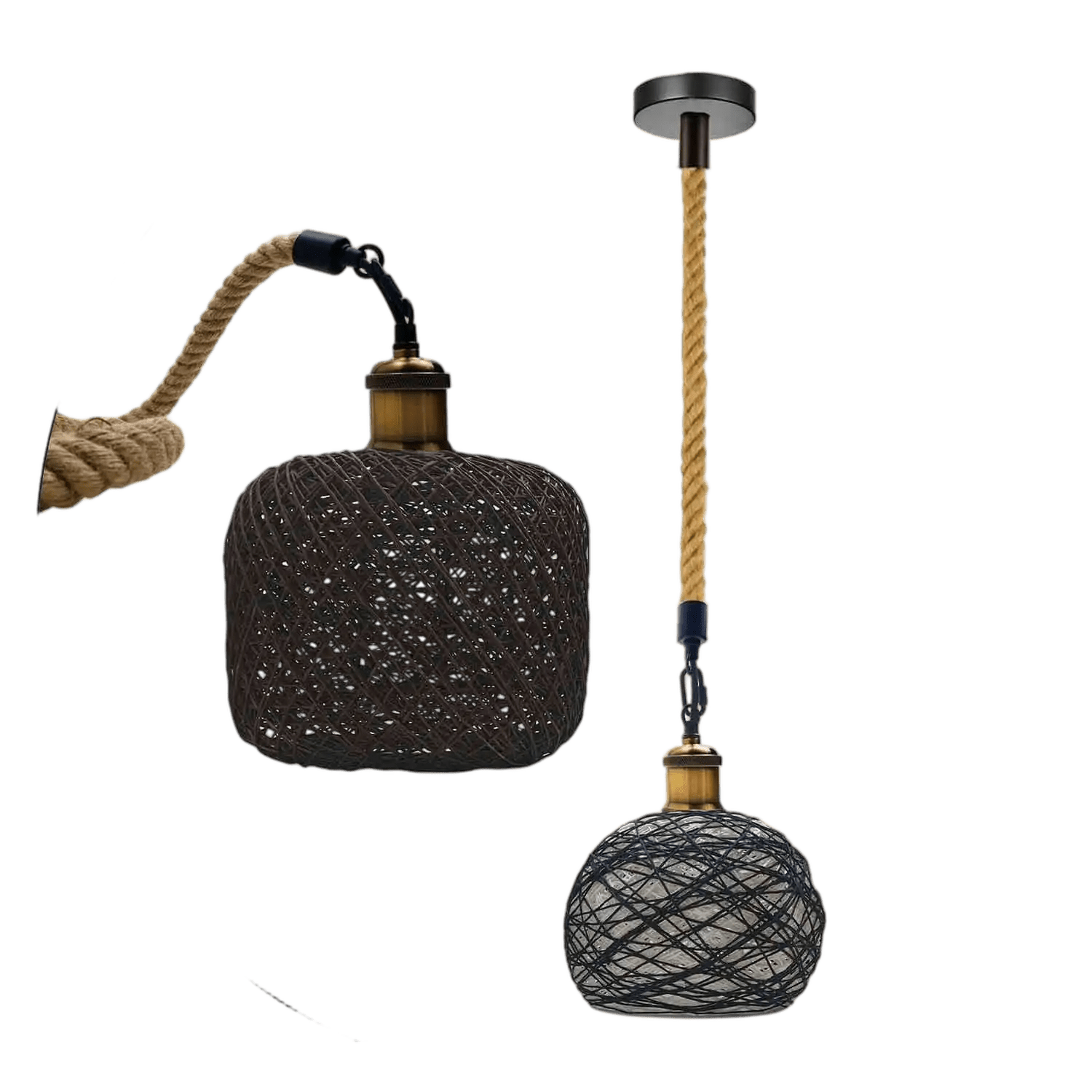 LEDSone Rattan Ceiling Light Lamp Hanging Hemp Rope Home & Garden > Lighting > Lighting Fixtures > Ceiling Light Fixtures > Ceiling Lights > Pendant Lights > Hemp Rope Lights emmy-jane-boutique.myshopify.com