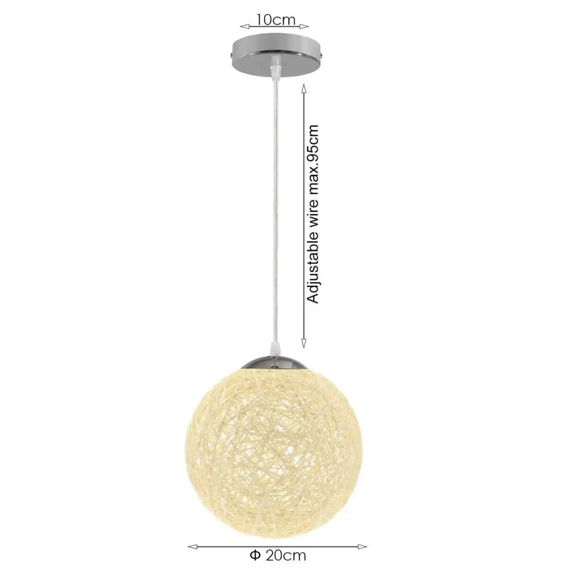 LEDSone Modern Wicker Rattan Lampshade - Ceiling Pendant Lamp Home & Garden > Lighting > Lighting Fixtures > Ceiling Light Fixtures emmy-jane-boutique.myshopify.com