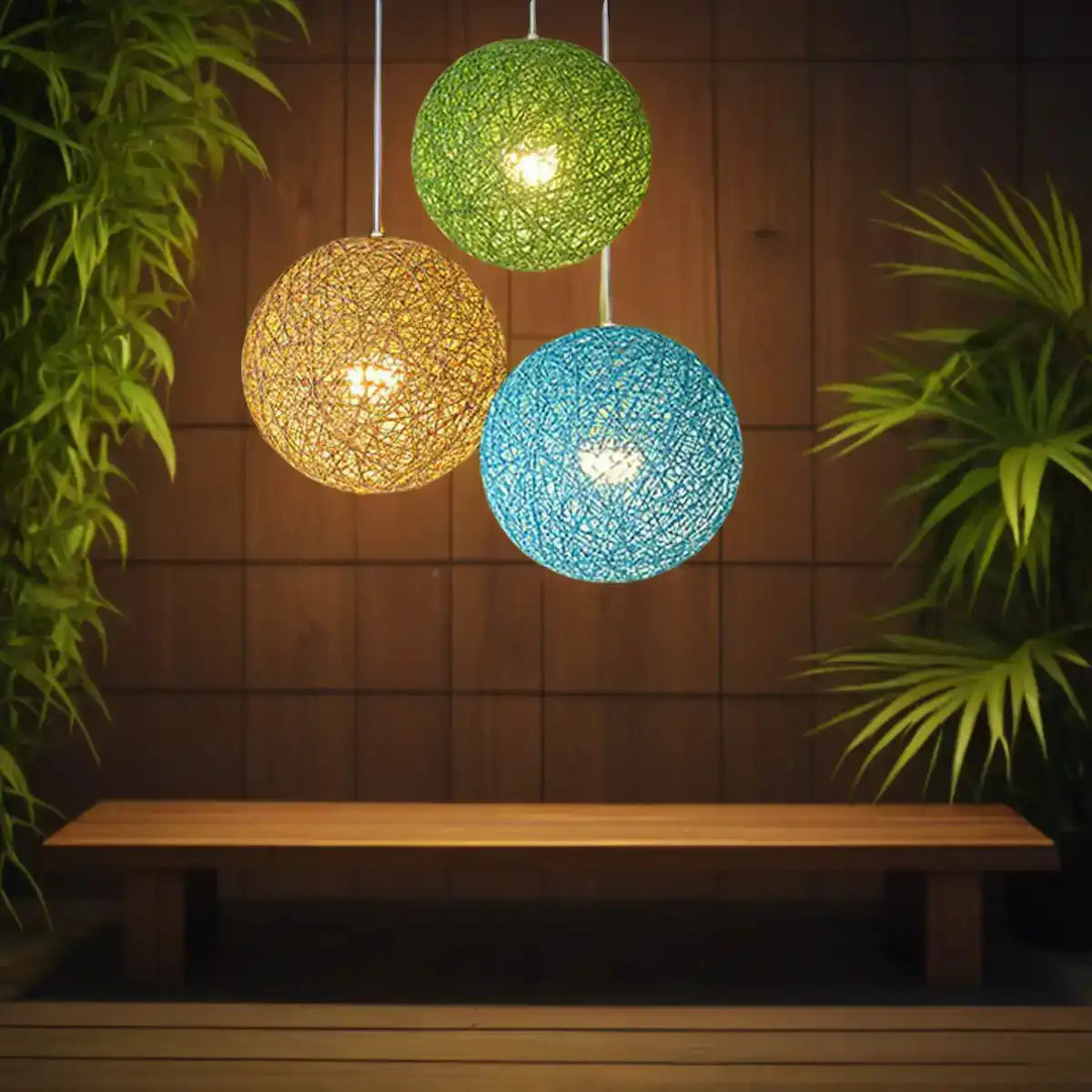 LEDSone Modern Wicker Rattan Lampshade - Ceiling Pendant Lamp Home & Garden > Lighting > Lighting Fixtures > Ceiling Light Fixtures emmy-jane-boutique.myshopify.com