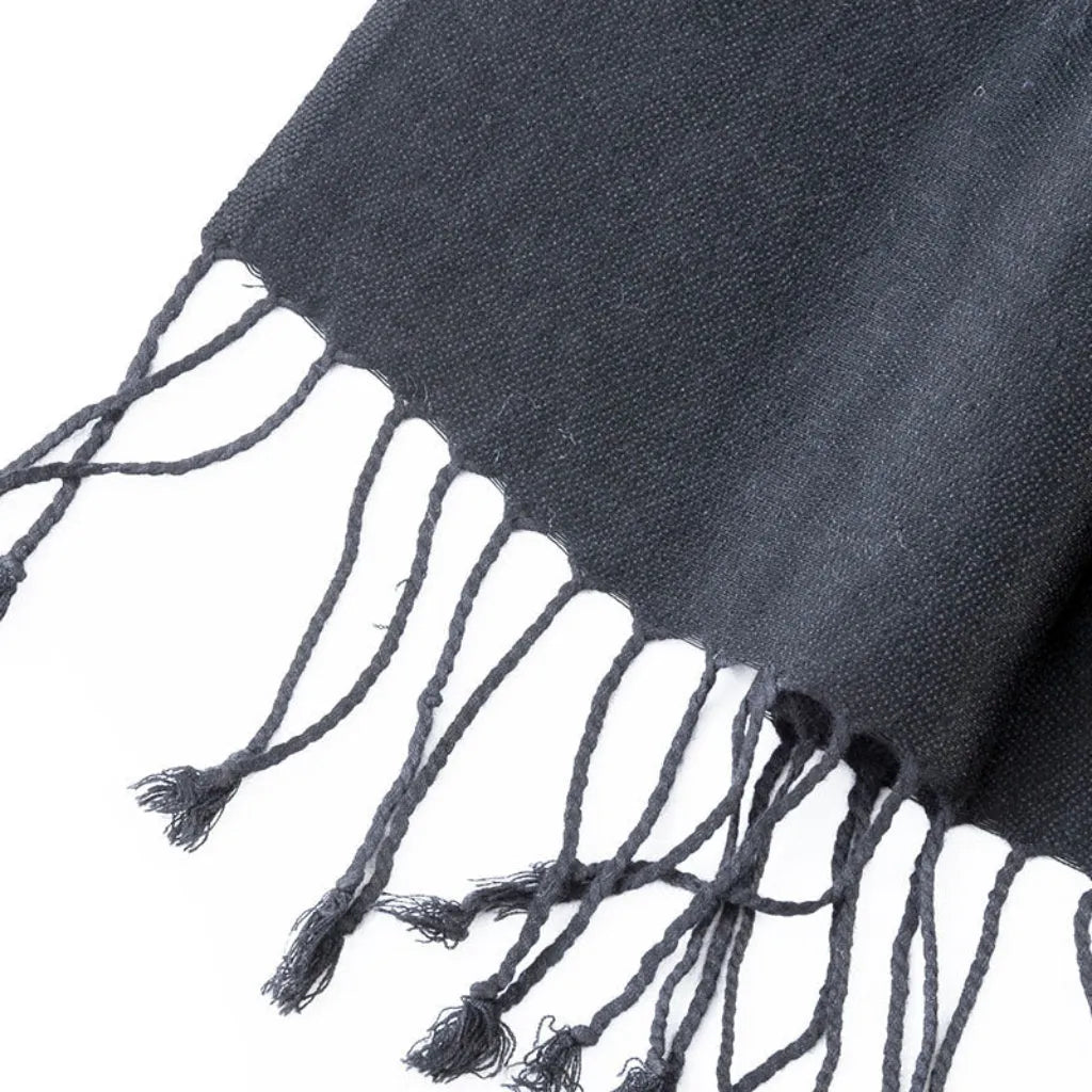 Signare Tapestry Black Pashmina Scarf Shawl Wrap Clothing & Accessories > Clothing Accessories > Scarves & Snoods > Shawls > Pashminas > Black Pashminas emmy-jane-boutique.myshopify.com