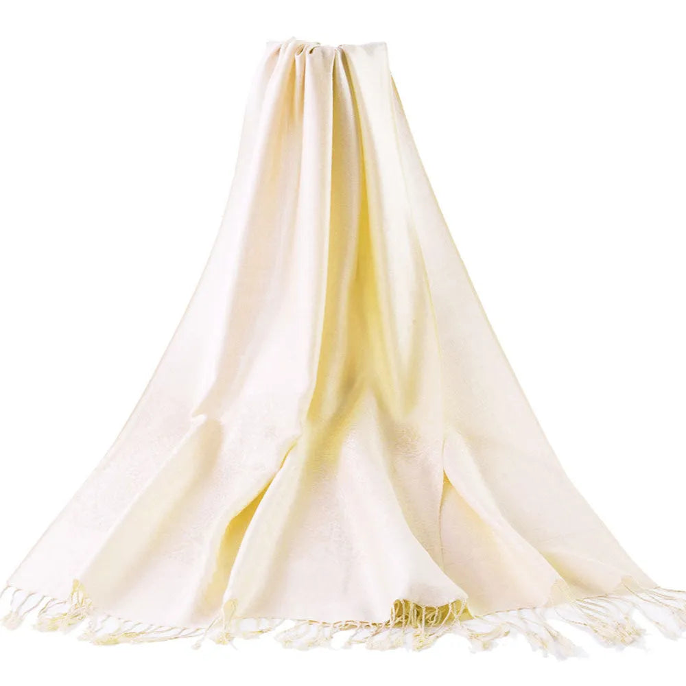 Signare Tapestry Cream Pashmina Scarf Large Wrap Soft Cover Up Clothing & Accessories > Clothing Accessories > Scarves & Snoods > Shawls > Pashminas > Cream Pashminas emmy-jane-boutique.myshopify.com