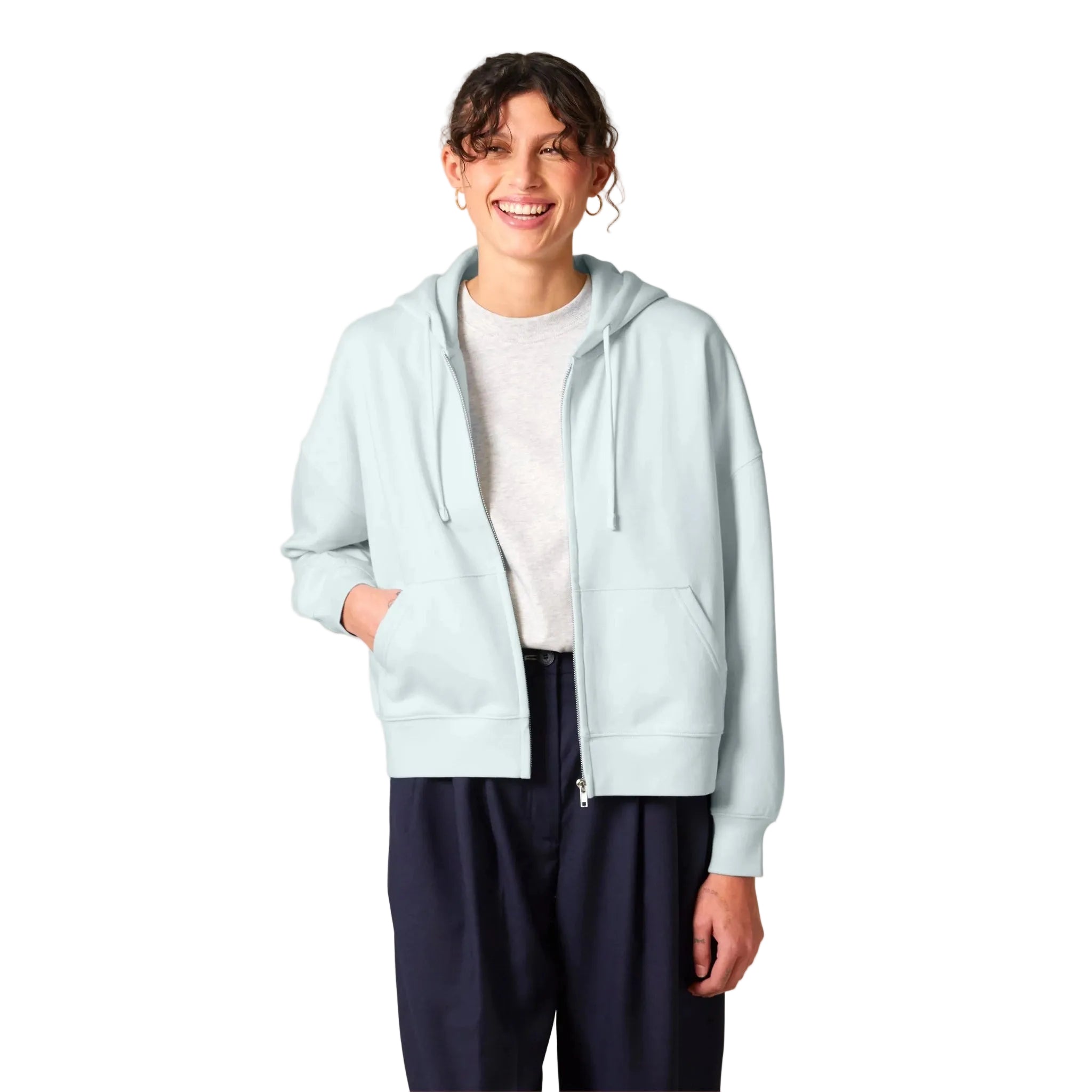 brushed fleece hoodie women