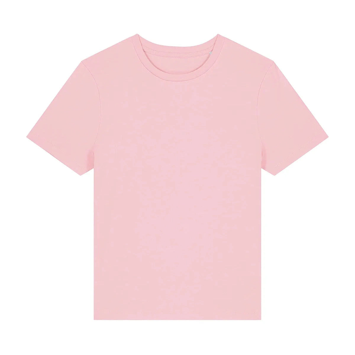 Plain pink t-shirt on a white background