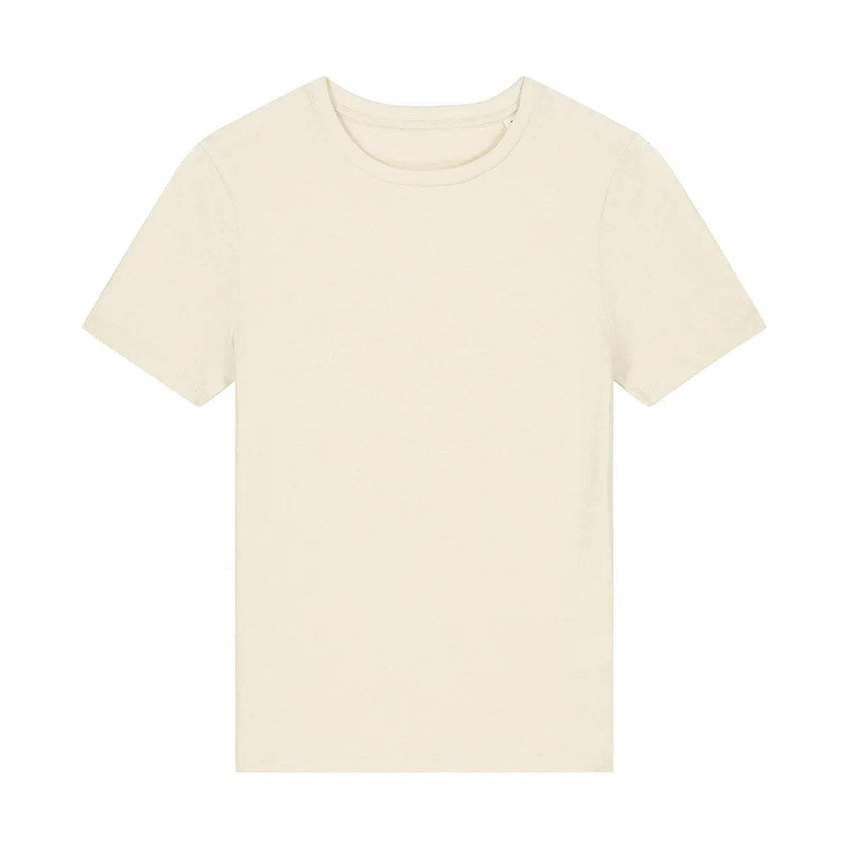 Beige t-shirt on a white background