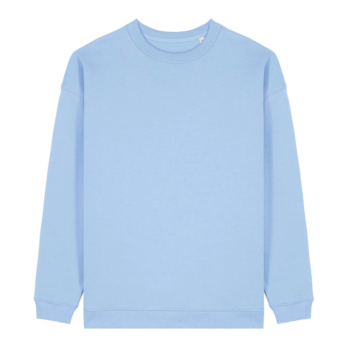 Light blue sweatshirt on a white background