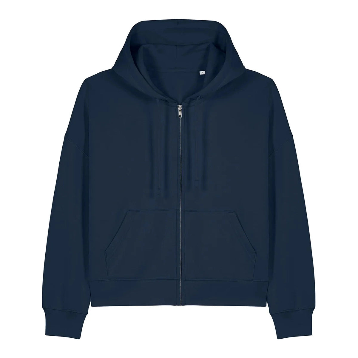 Navy blue hoodie on a white background