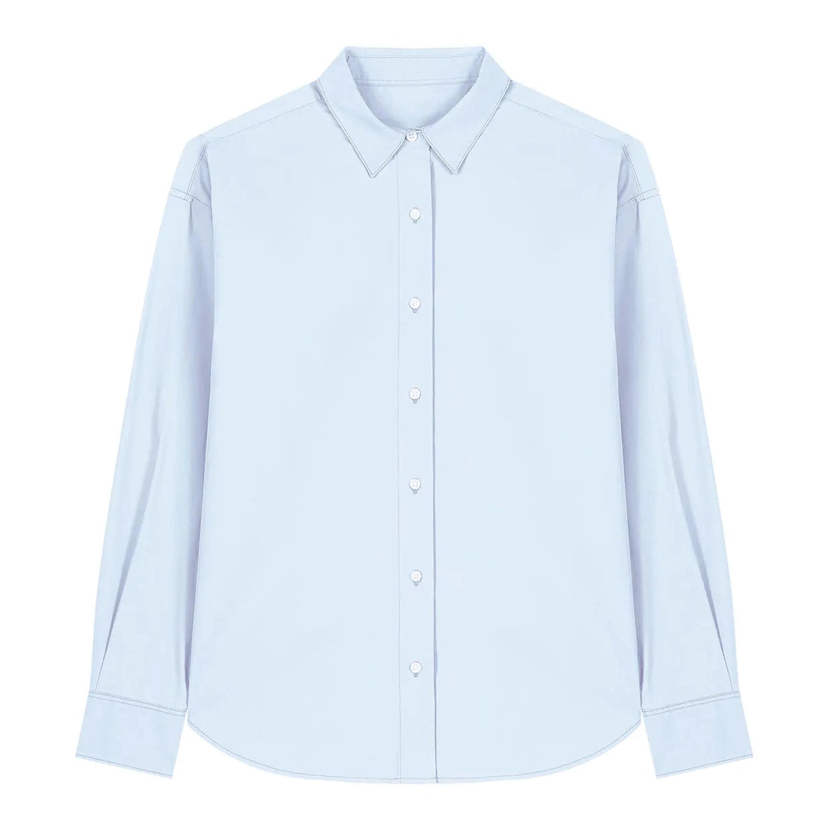 Light blue shirt on a white background