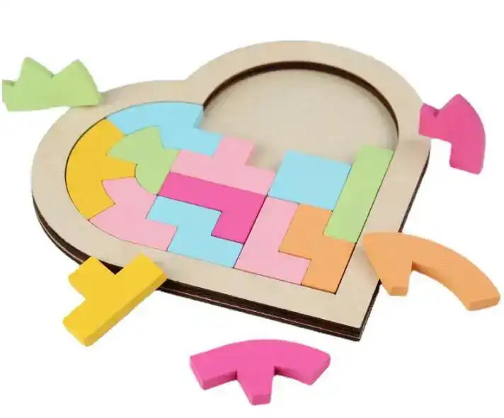 Emmy Jane Wooden Puzzles - Educational Math Tangram Game Toys & Games > Puzzles > Wooden & Pegged Puzzles emmy-jane-boutique.myshopify.com