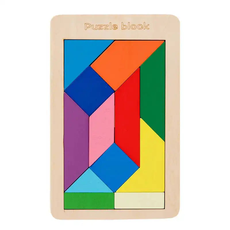 Emmy Jane Wooden Puzzles - Educational Math Tangram Game Toys & Games > Puzzles > Wooden & Pegged Puzzles emmy-jane-boutique.myshopify.com