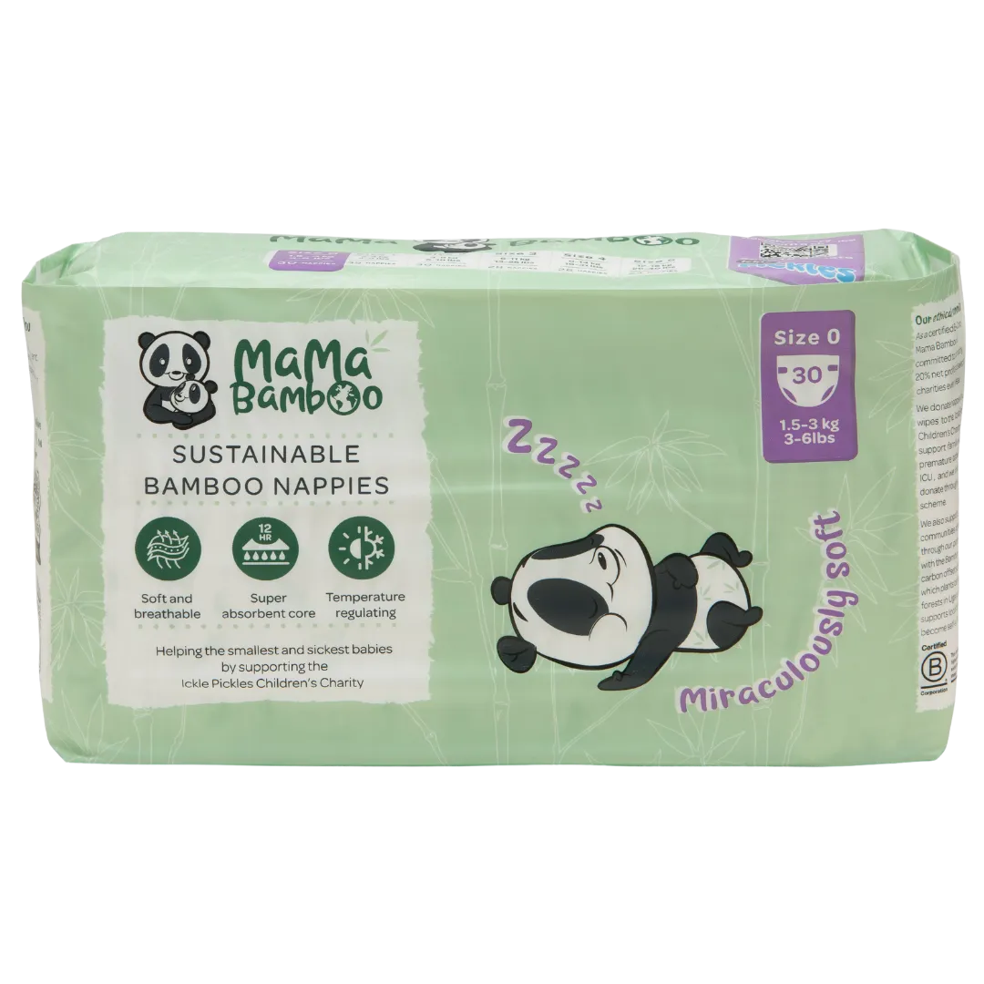 Mama Bamboo Biodegradable Nappies Mama Bamboo Sustainable Nappies DS Baby & Toddler > Diapering > Nappies > Eco-Friendly Nappies > Biodegradable Nappies > Mama Bamboo Sustainable Napies emmy-jane-boutique.myshopify.com