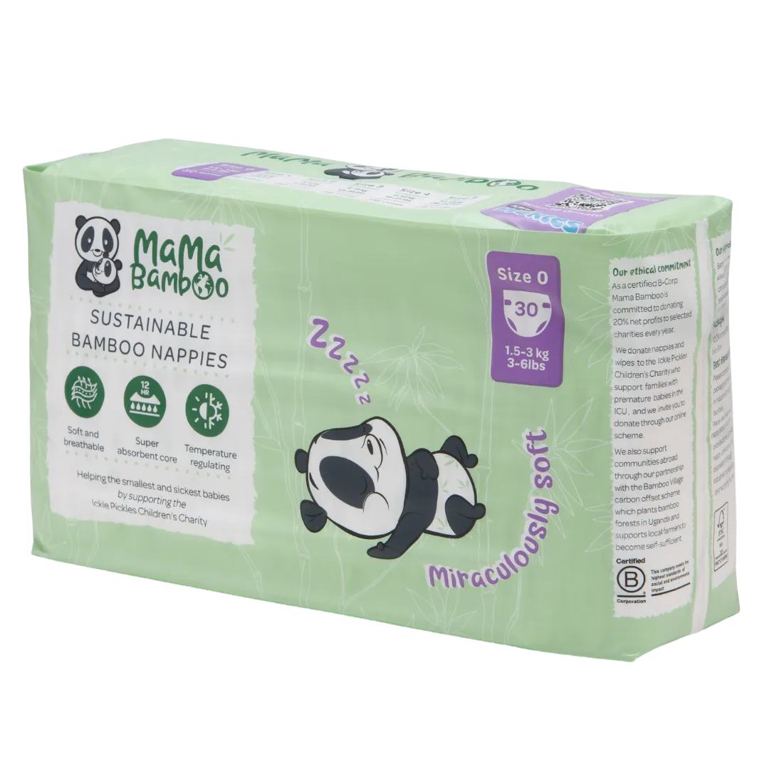 Mama Bamboo Biodegradable Nappies Mama Bamboo Sustainable Nappies DS Baby & Toddler > Diapering > Nappies > Eco-Friendly Nappies > Biodegradable Nappies > Mama Bamboo Sustainable Napies emmy-jane-boutique.myshopify.com
