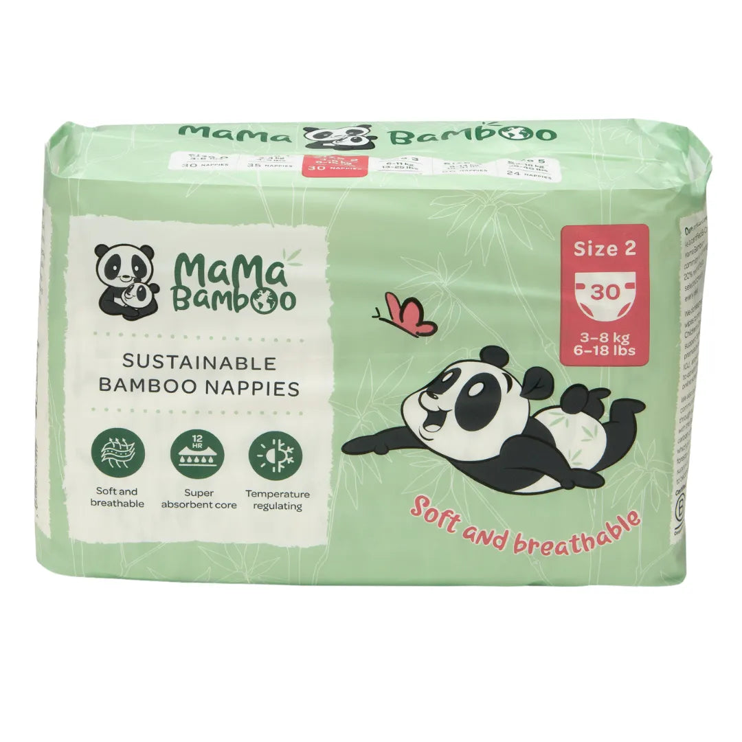 Mama Bamboo Biodegradable Nappies Mama Bamboo Sustainable Nappies DS Baby & Toddler > Diapering > Nappies > Eco-Friendly Nappies > Biodegradable Nappies > Mama Bamboo Sustainable Napies emmy-jane-boutique.myshopify.com