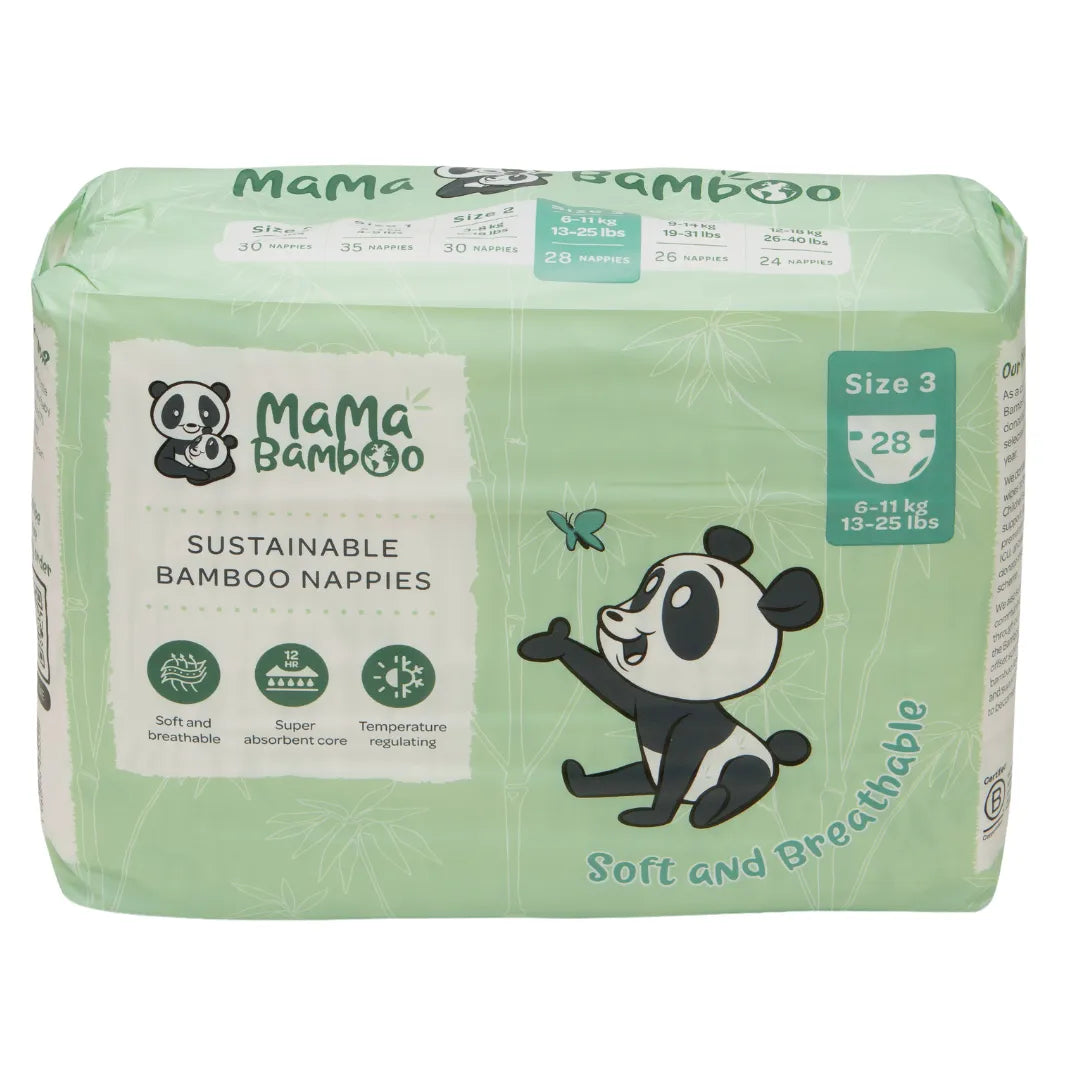 Mama Bamboo Biodegradable Nappies Mama Bamboo Sustainable Nappies DS Baby & Toddler > Diapering > Nappies > Eco-Friendly Nappies > Biodegradable Nappies > Mama Bamboo Sustainable Napies emmy-jane-boutique.myshopify.com
